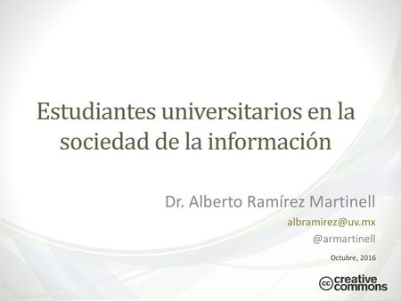 Estudiantes universitarios en la sociedad de la información