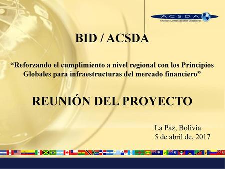 BID / ACSDA REUNIÓN DEL PROYECTO