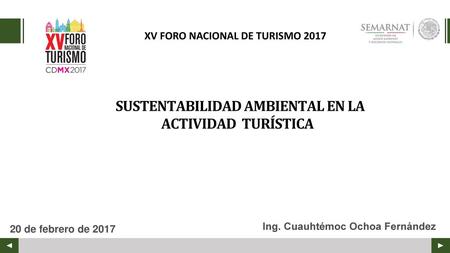 SUSTENTABILIDAD AMBIENTAL EN LA ACTIVIDAD TURÍSTICA