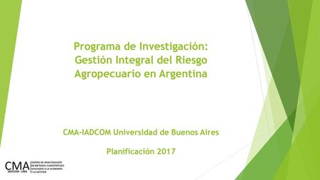CMA-IADCOM Universidad de Buenos Aires