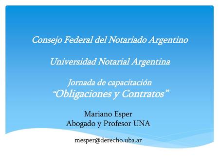 Mariano Esper Abogado y Profesor UNA