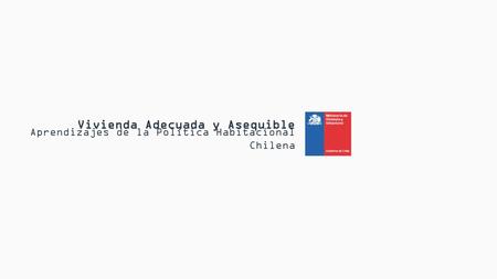 Vivienda Adecuada y Asequible