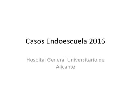 Hospital General Universitario de Alicante