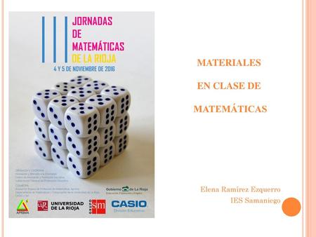 MATERIALES EN CLASE DE MATEMÁTICAS