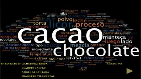 proceso del chocolate