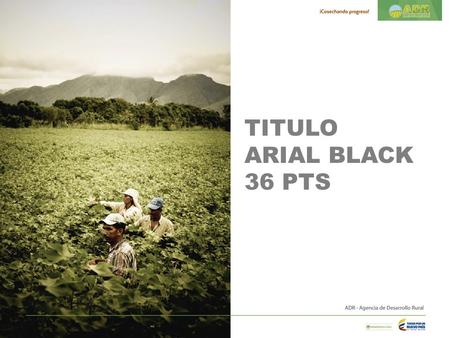 TITULO ARIAL BLACK 36 PTS. TITULO ARIAL BLACK 36 PTS.
