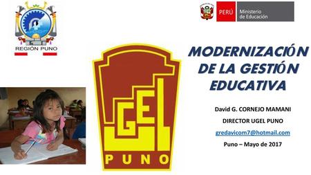 MODERNIZACIÓN DE LA GESTIÓN EDUCATIVA