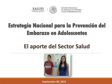 Estrategia Nacional para la Prevención del Embarazo en Adolescentes