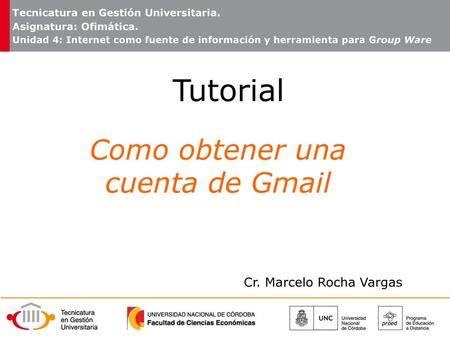 Como obtener una cuenta de Gmail