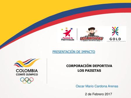 PRESENTACIÓN DE IMPACTO CORPORACIÓN DEPORTIVA LOS PAISITAS