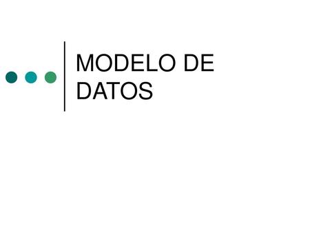 MODELO DE DATOS.