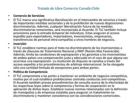Tratado de Libre Comercio Canadá-Chile
