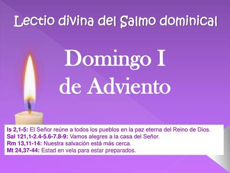 Lectio divina del Salmo dominical