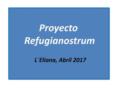 Proyecto Refugianostrum
