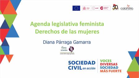 Agenda legislativa feminista Derechos de las mujeres