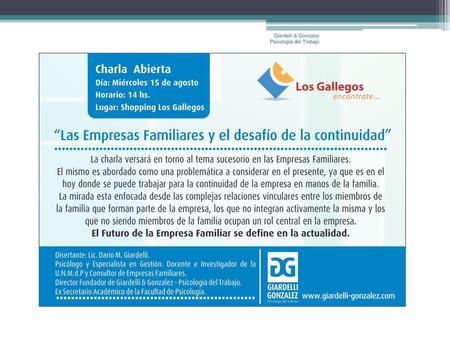 Giardelli & Gonzalez   Psicología del Trabajo