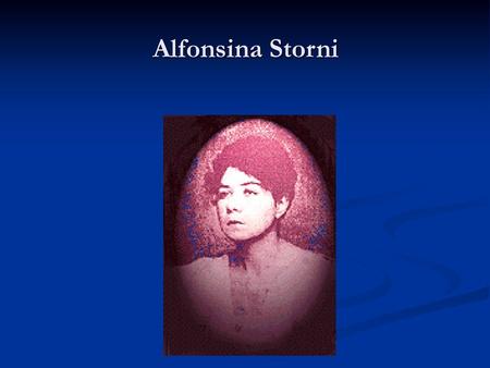 Alfonsina Storni.