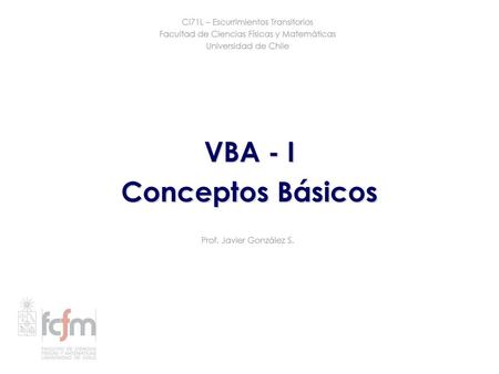 VBA - I Conceptos Básicos