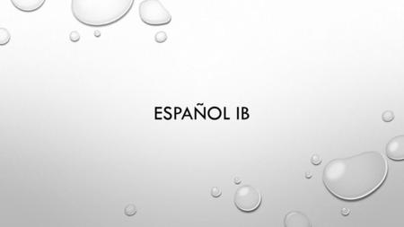 Español IB.