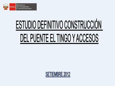 SETIEMBRE 2012 ESTUDIO DEFINITIVO CONSTRUCCIÓN