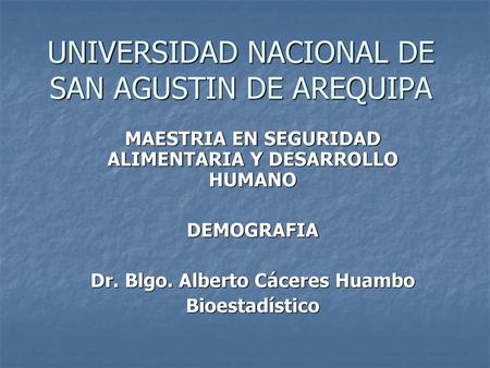 UNIVERSIDAD NACIONAL DE SAN AGUSTIN DE AREQUIPA