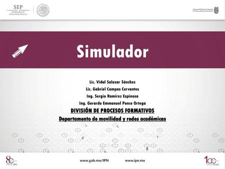 Simulador DIVISIÓN DE PROCESOS FORMATIVOS