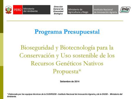Dirección General de Diversidad Biológica