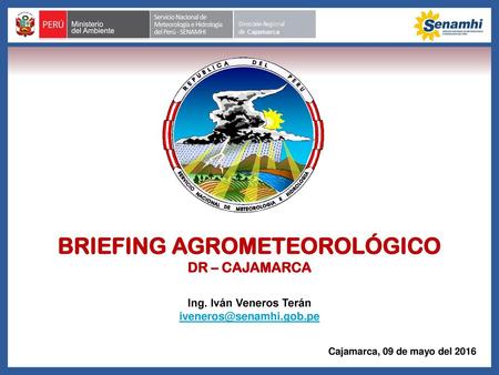 Briefing agrometeorológico