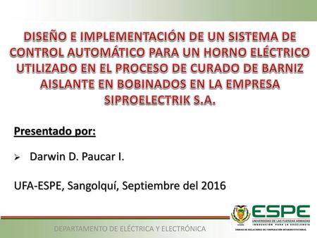 DEPARTAMENTO DE ELÉCTRICA Y ELECTRÓNICA