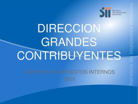 DIRECCION GRANDES CONTRIBUYENTES