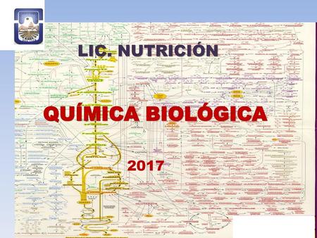 LIC. NUTRICIÓN QUÍMICA BIOLÓGICA 2017.