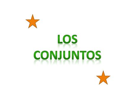 LOS CONJUNTOS.