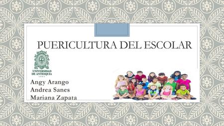 Puericultura del escolar