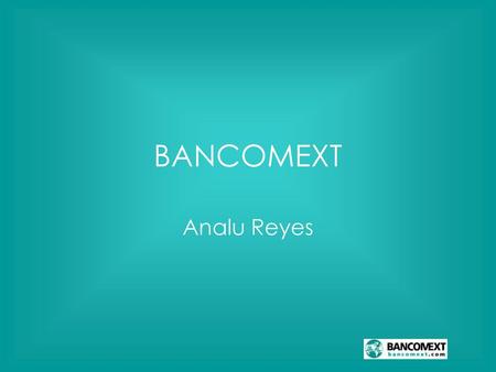 BANCOMEXT Analu Reyes.