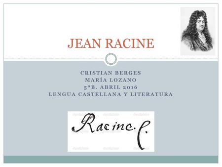 LENGUA CASTELLana y literatura