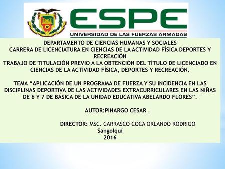 DEPARTAMENTO DE CIENCIAS HUMANAS Y SOCIALES