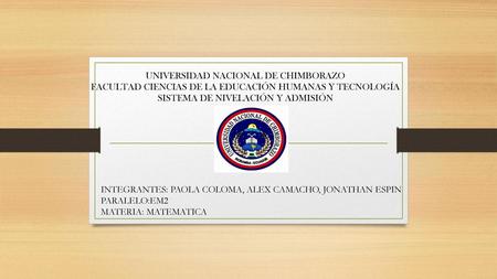 UNIVERSIDAD NACIONAL DE CHIMBORAZO