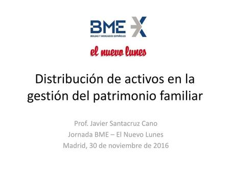 Distribución de activos en la gestión del patrimonio familiar