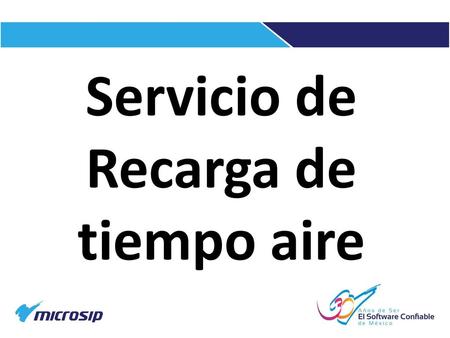 Servicio de Recarga de tiempo aire