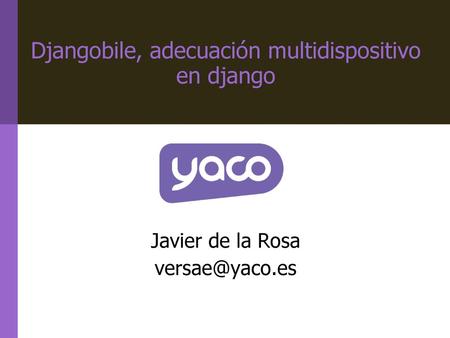 Djangobile, adecuación multidispositivo en django