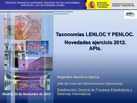 Taxonomías LENLOC Y PENLOC. Novedades ejercicio APIs.