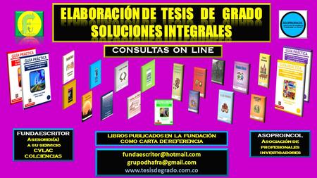 CONSULTAS ON LINE LIBROS PUBLICADOS EN LA FUNDACIÓN COMO CARTA DE REFERENCIA  FUNDAESCRITOR.