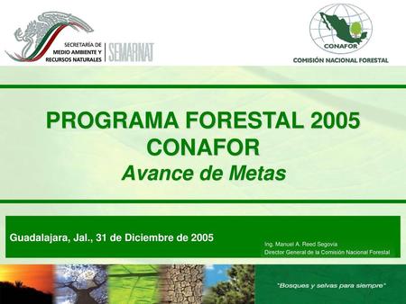 PROGRAMA FORESTAL 2005 CONAFOR