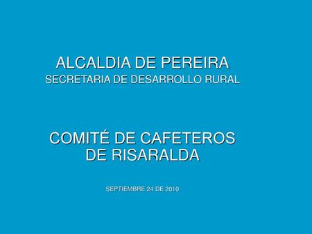 COMITÉ DE CAFETEROS DE RISARALDA