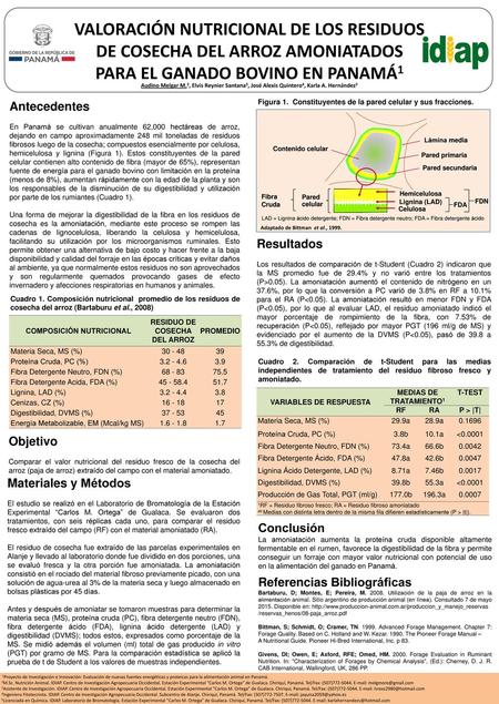 VALORACIÓN NUTRICIONAL DE LOS RESIDUOS