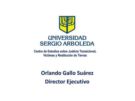 Orlando Gallo Suárez Director Ejecutivo
