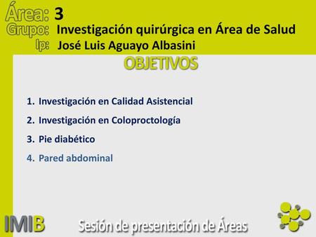 3 Investigación quirúrgica en Área de Salud José Luis Aguayo Albasini