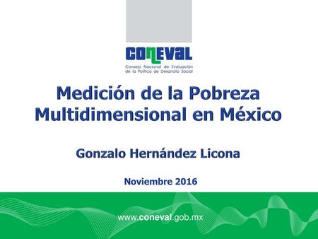 Medición de la Pobreza Multidimensional en México