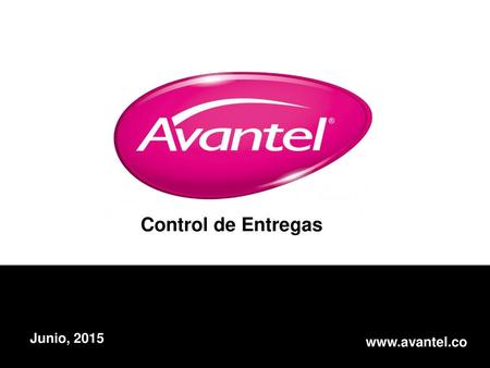 Control de Entregas Junio, 2015 www.avantel.co.