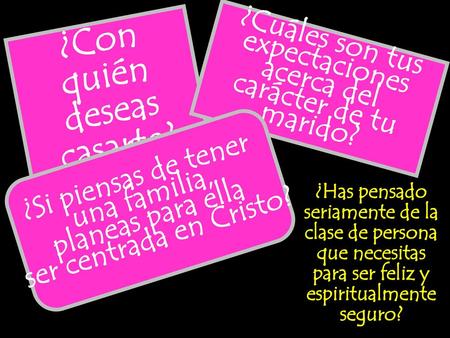 ¿Con quién deseas casarte?